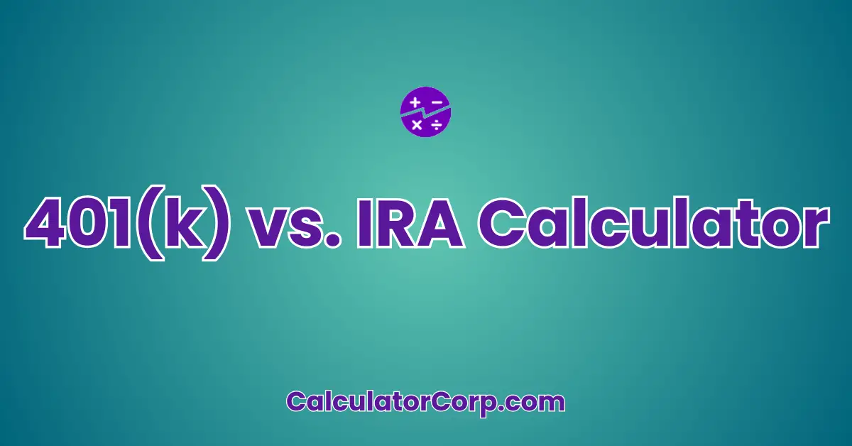 401(k) vs. IRA Calculator