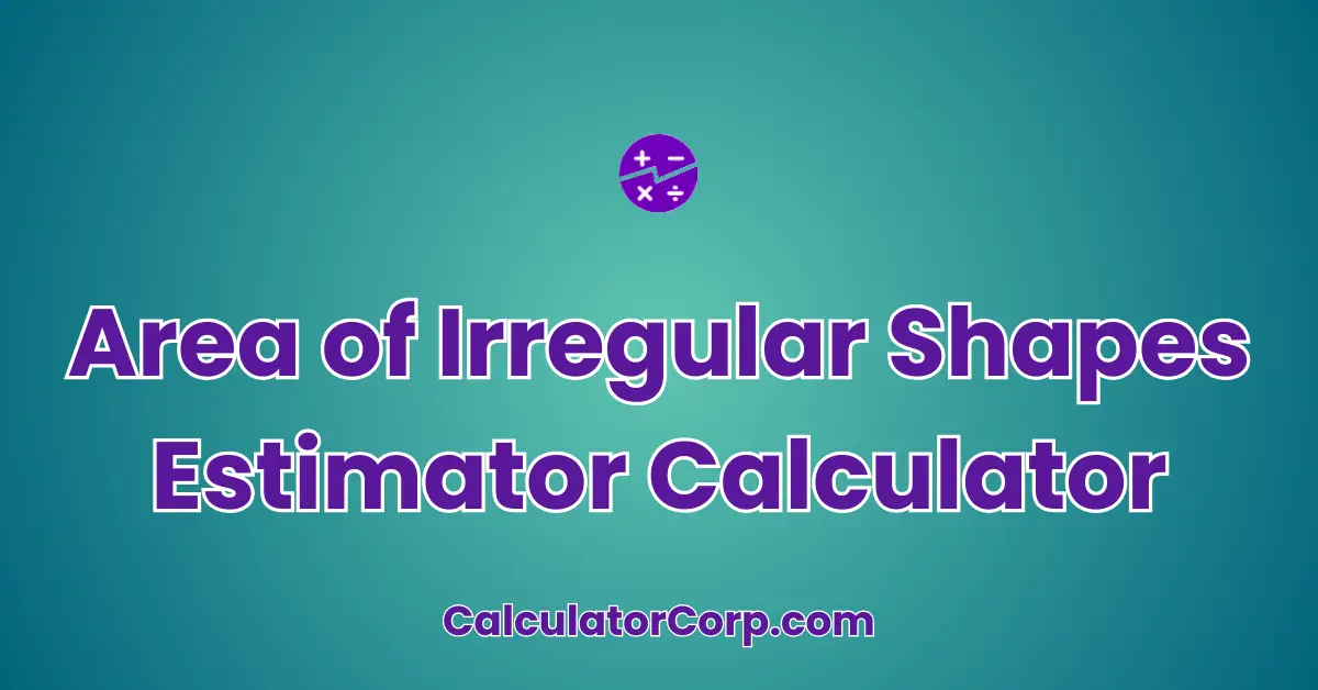 Area of Irregular Shapes Estimator Calculator