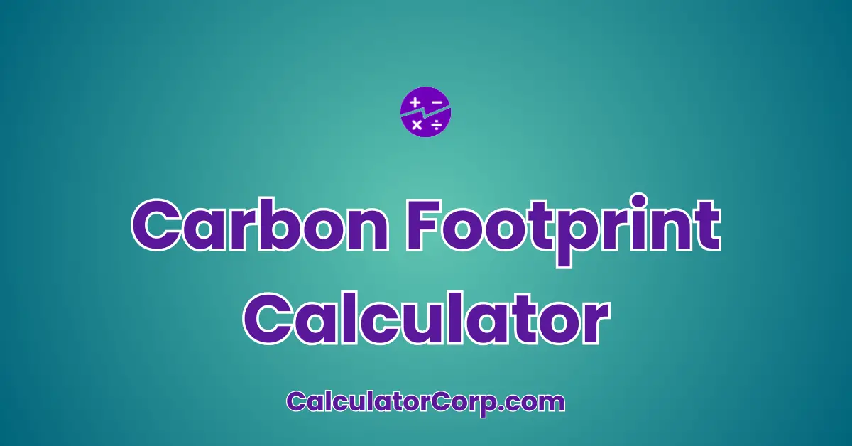 Carbon Footprint Calculator