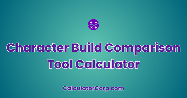 Rpg Character Build Character Build Comparison Tool | Compare Two RPG Builds Side By Side