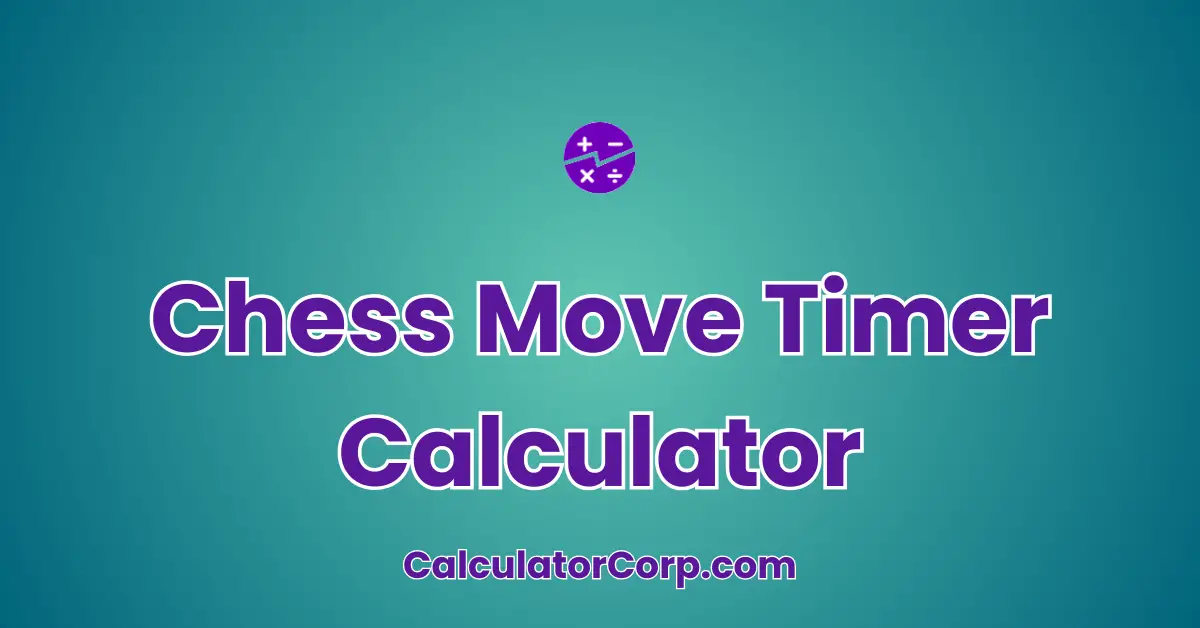 Chess Move Timer Calculator