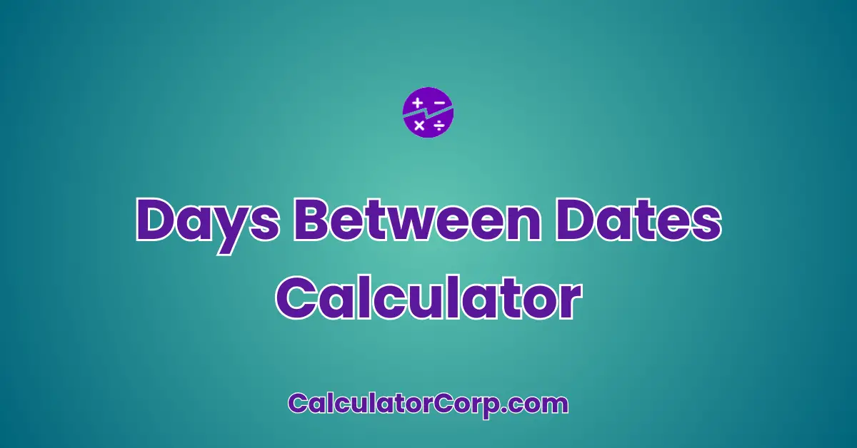 Days Between Dates Calculator