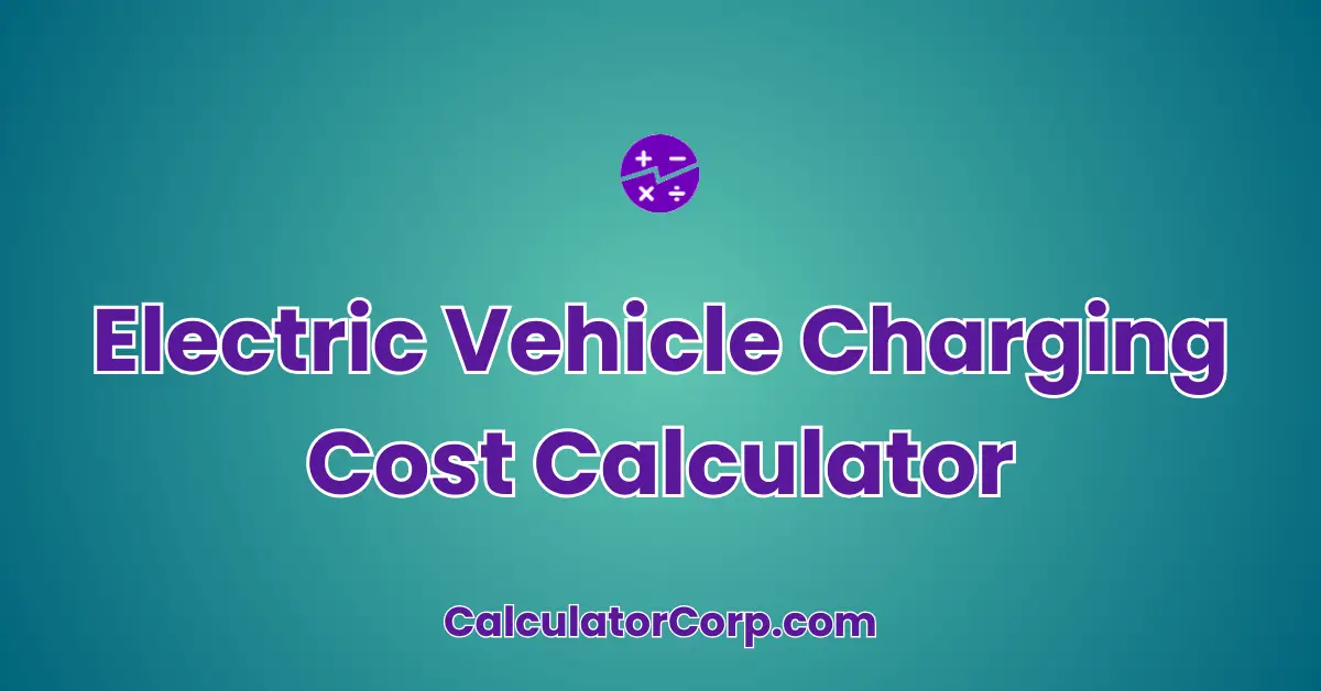 Electric Vehicle Charging Cost Calculator