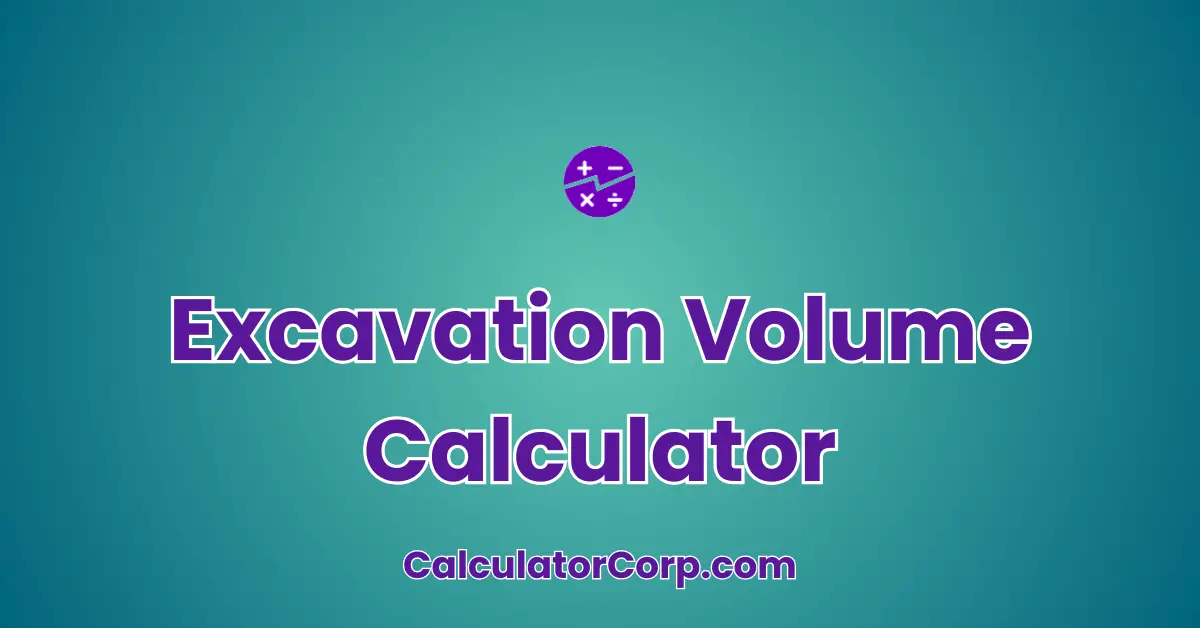 Excavation Volume Calculator