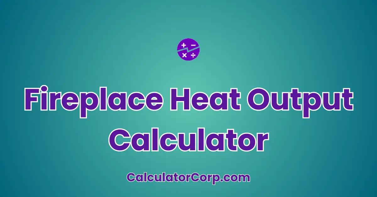 Fireplace Heat Output Calculator