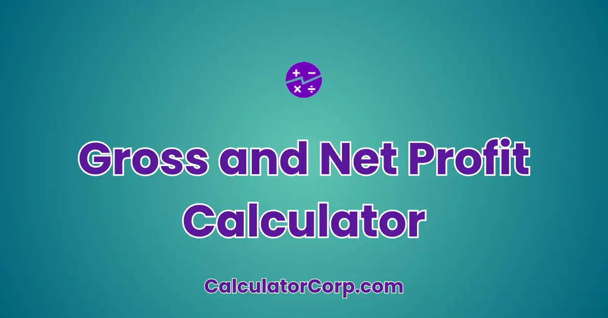 Gross and Net Profit Calculator