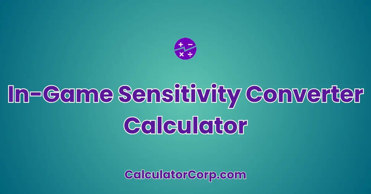 In-Game Sensitivity Converter Calculator