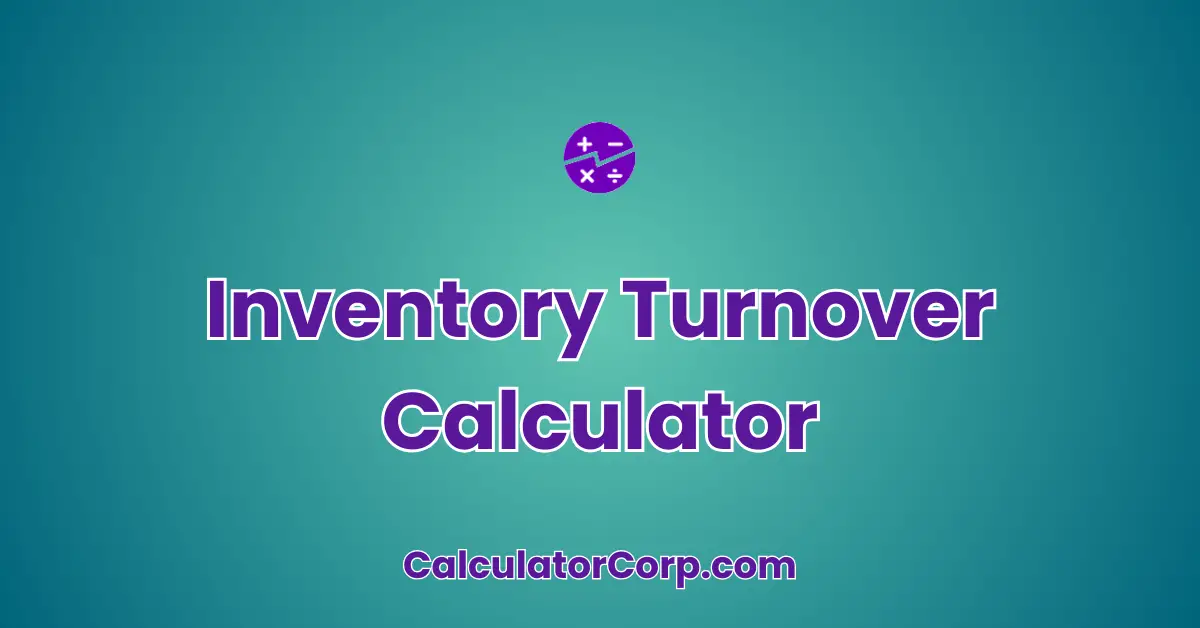 Inventory Turnover Calculator