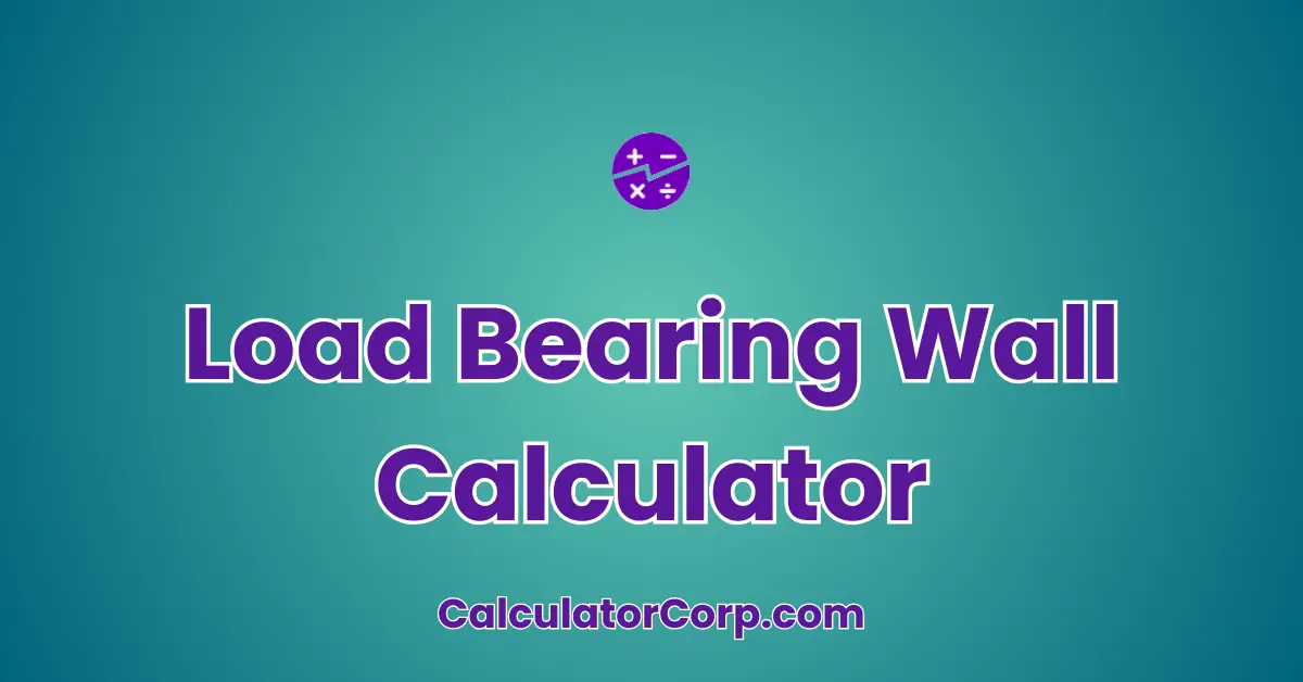 Load Bearing Wall Calculator