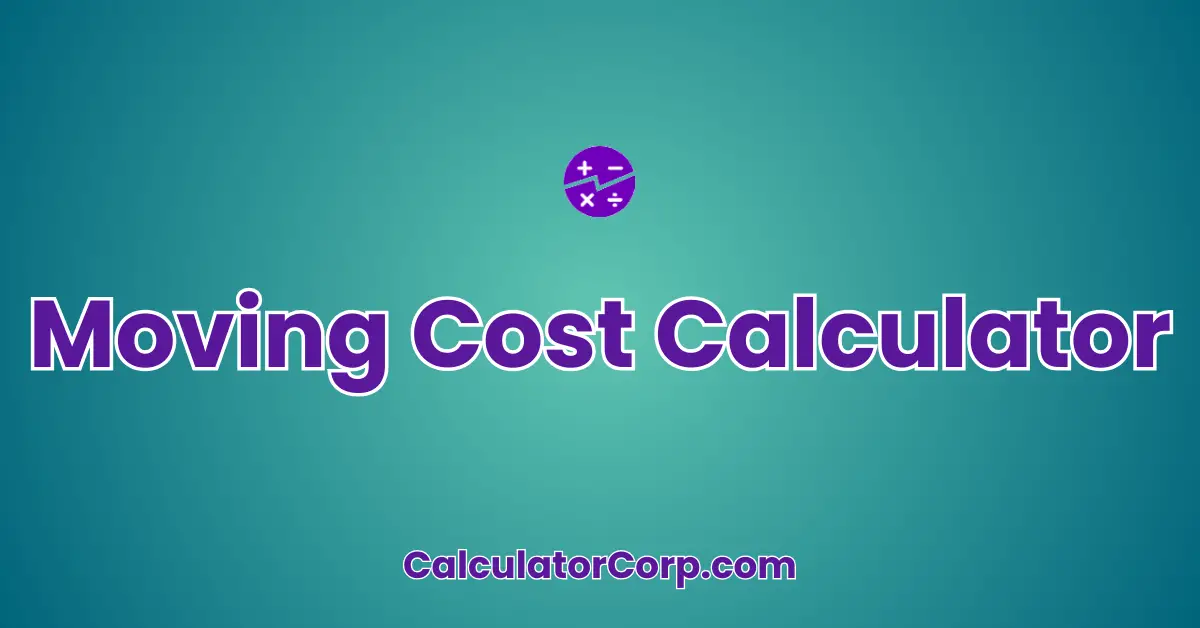 Moving Cost Calculator