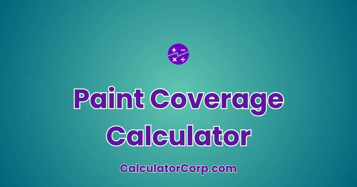 Paint Coverage Calculator