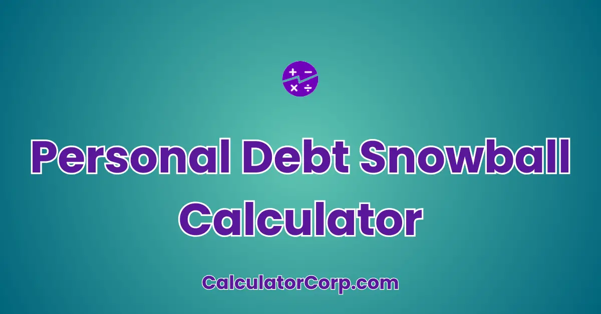 Personal Debt Snowball Calculator