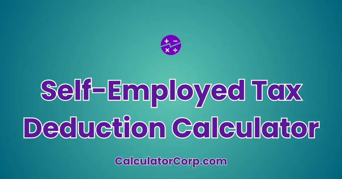 Self-Employed Tax Deduction Calculator