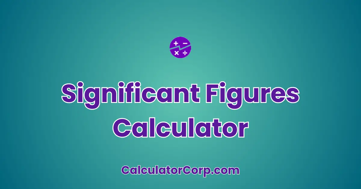 Significant Figures Calculator