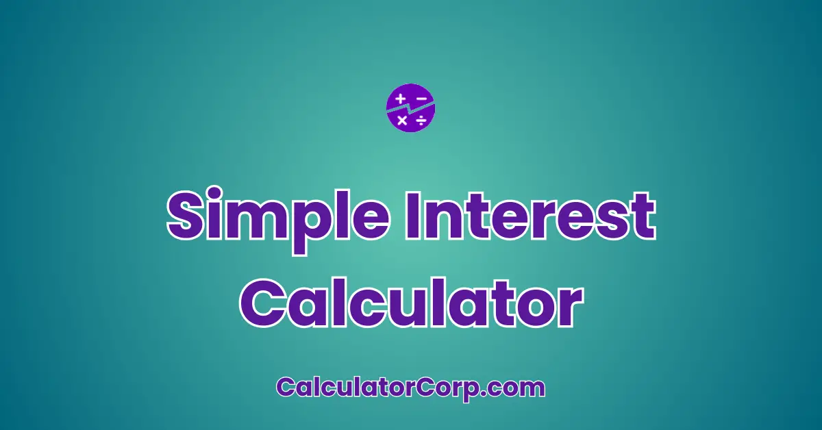 Simple Interest Calculator