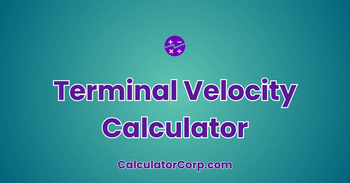 Terminal Velocity Calculator