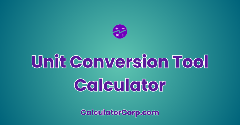Unit Conversion Tool Calculator | Instantly Convert Units