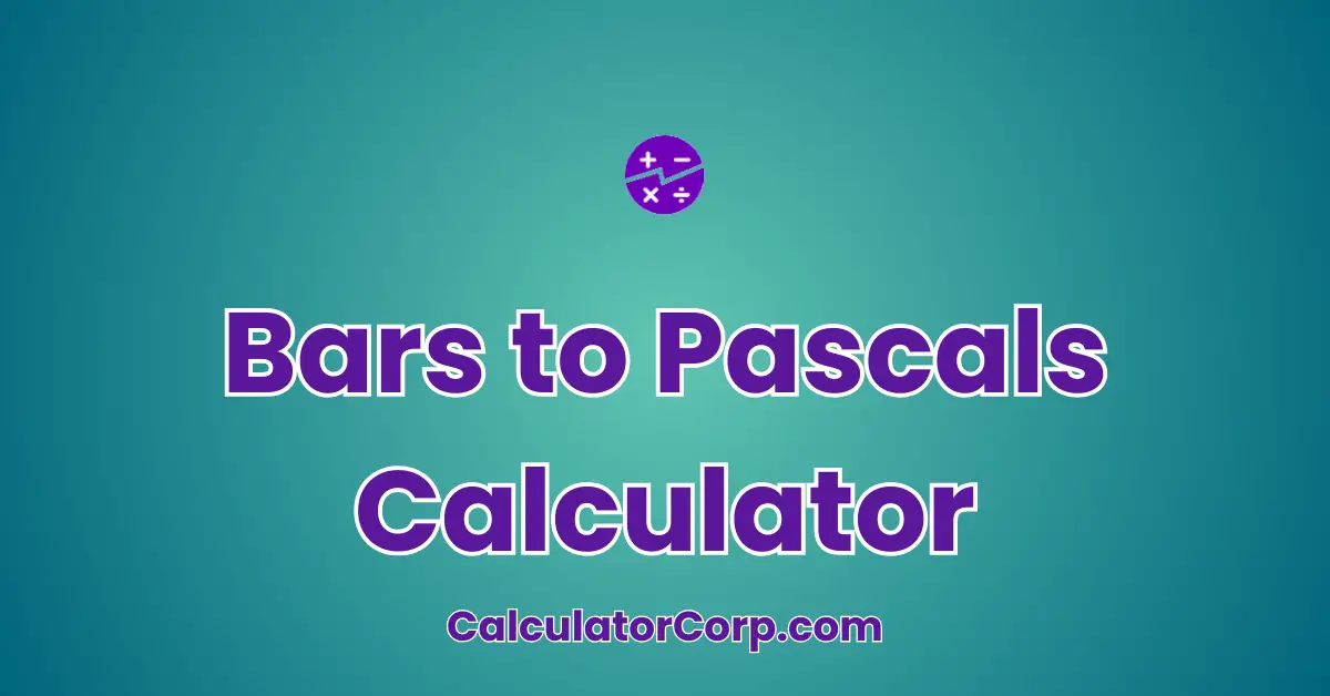 Bars to Pascals Calculator