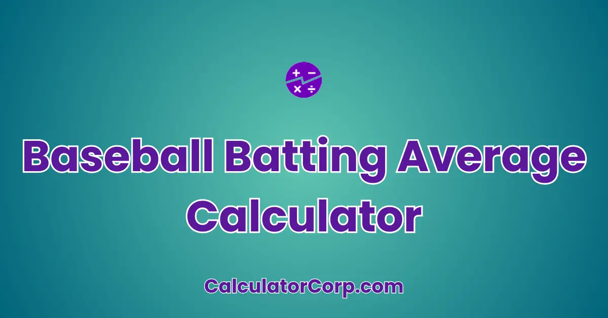 Baseball Batting Average Calculator