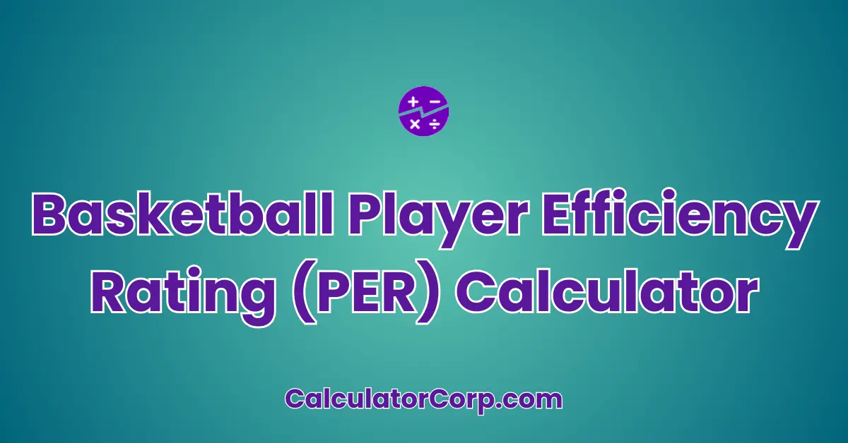 Basketball Player Efficiency Rating (PER) Calculator