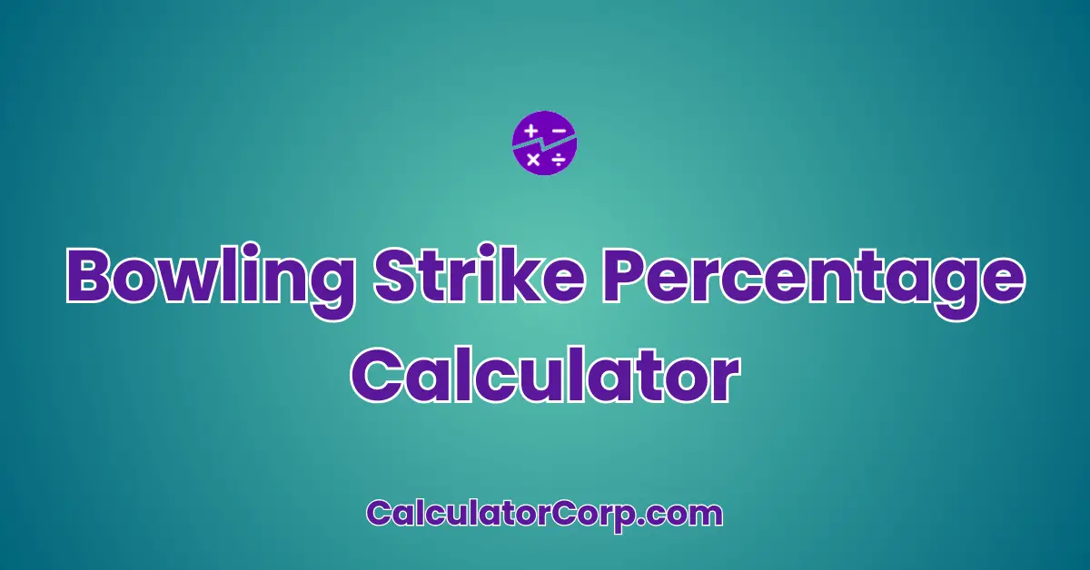 Bowling Strike Percentage Calculator