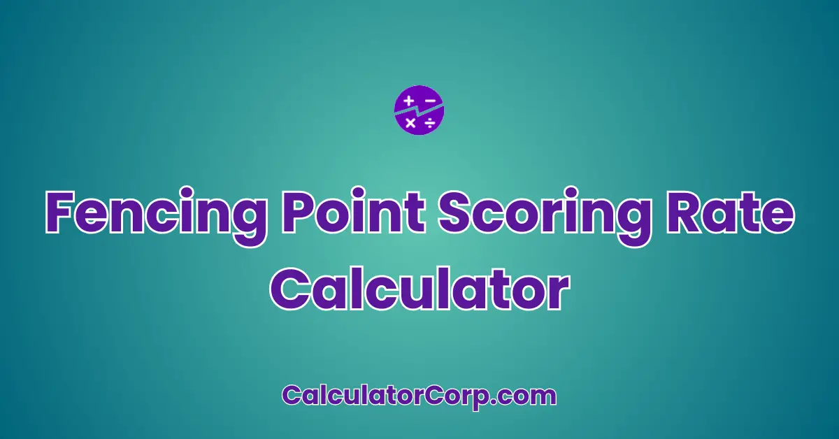 Fencing Point Scoring Rate Calculator