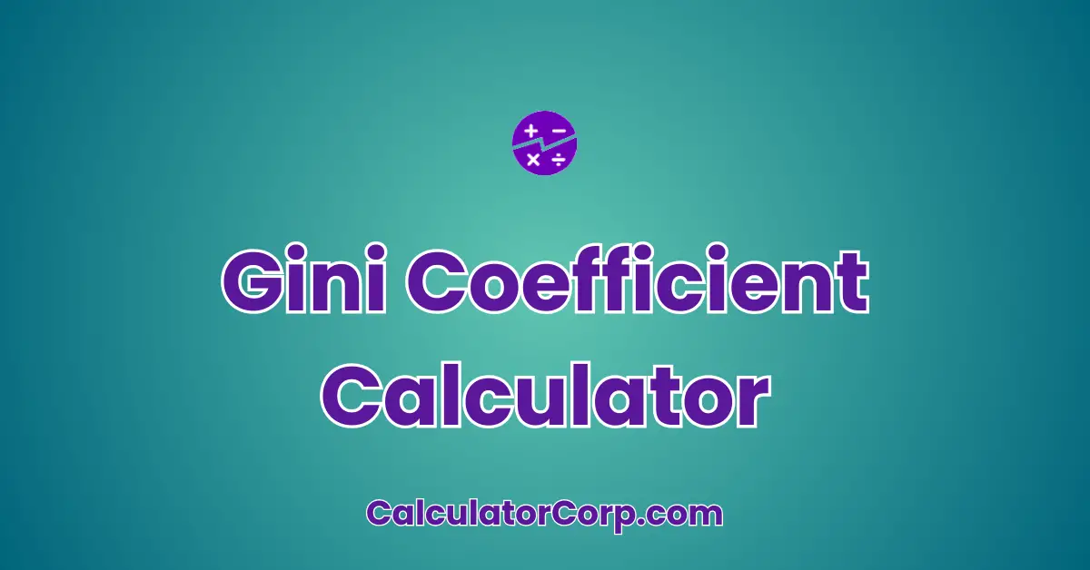 Gini Coefficient Calculator