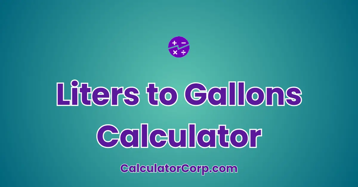 Liters to Gallons Calculator