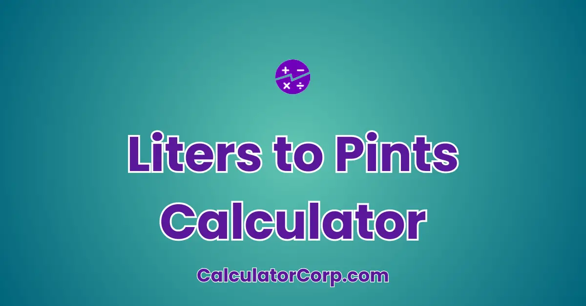 Liters to Pints Calculator