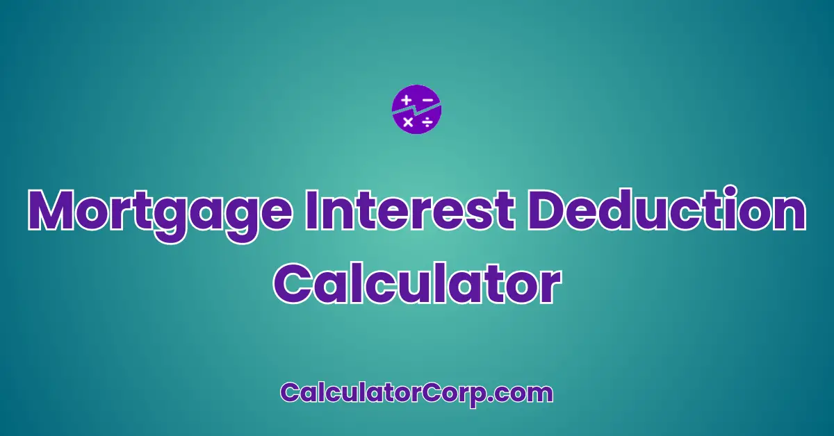 Mortgage Interest Deduction Calculator