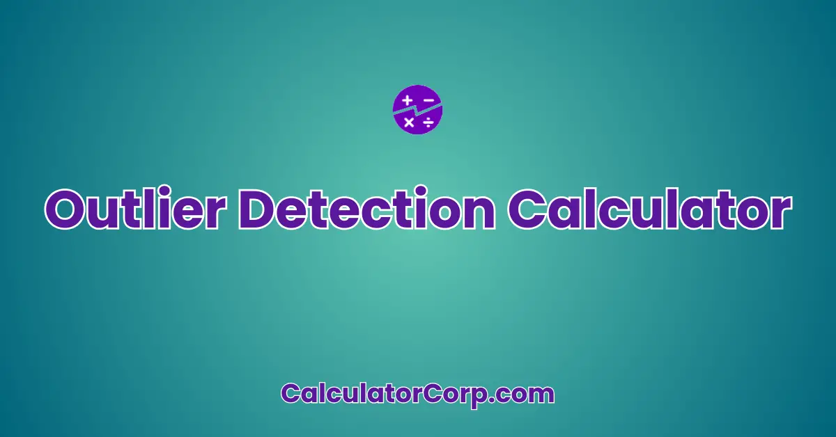 Outlier Detection Calculator