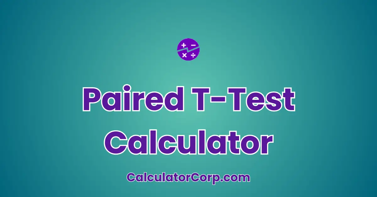 Paired T-Test Calculator