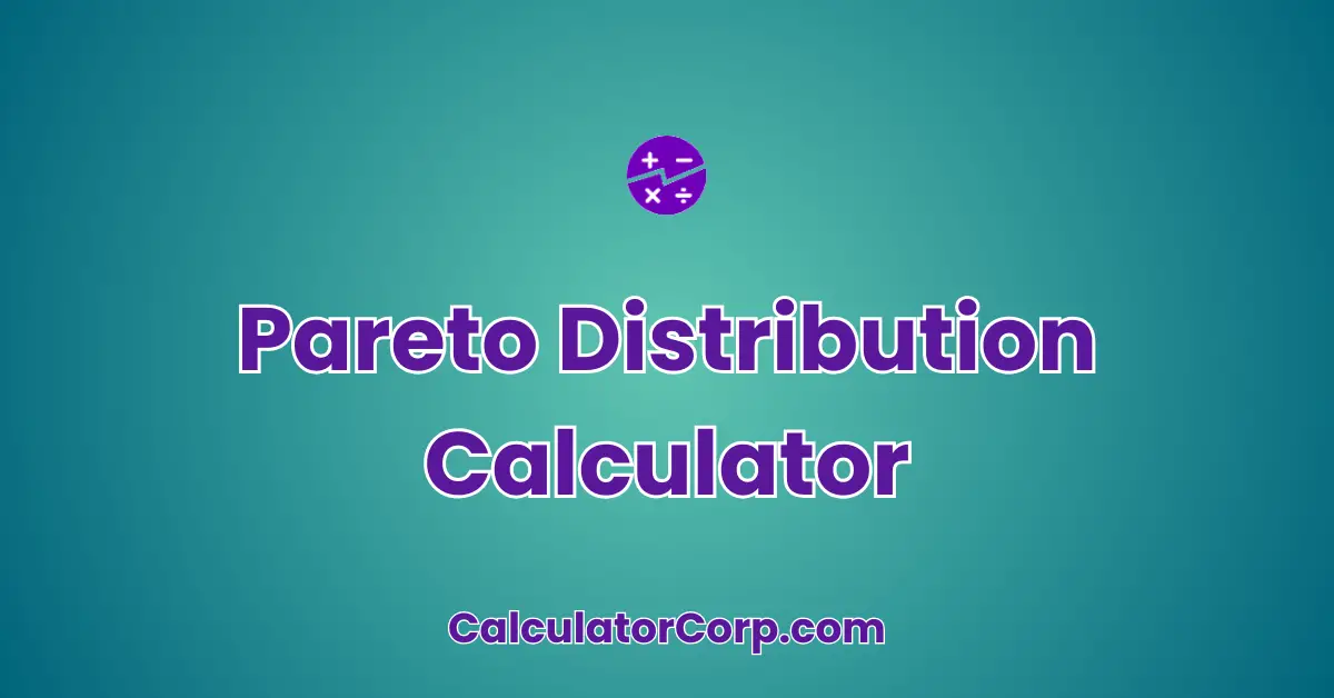 Pareto Distribution Calculator