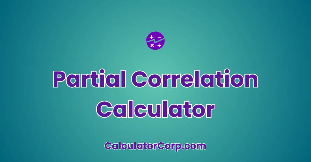 Partial Correlation Calculator