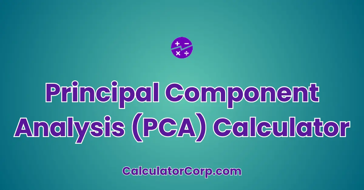 Principal Component Analysis (PCA) Calculator