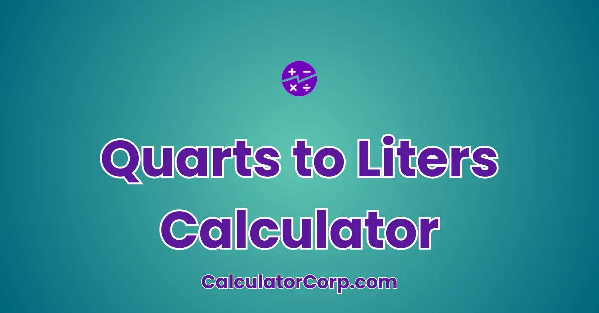 Quarts To Liters Calculator