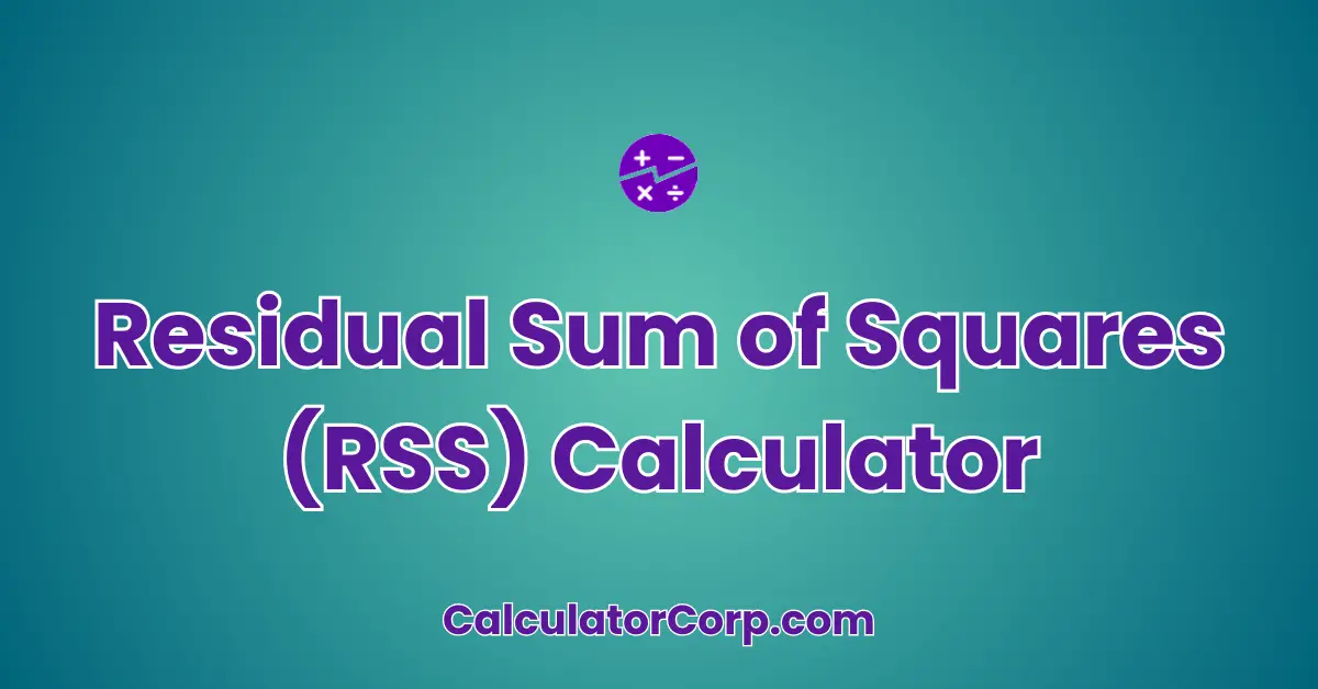 Residual Sum of Squares (RSS) Calculator