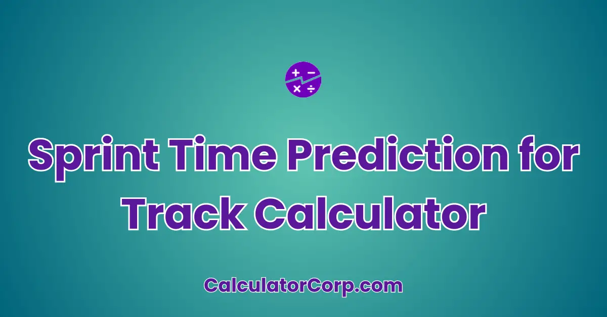 Sprint Time Prediction for Track Calculator