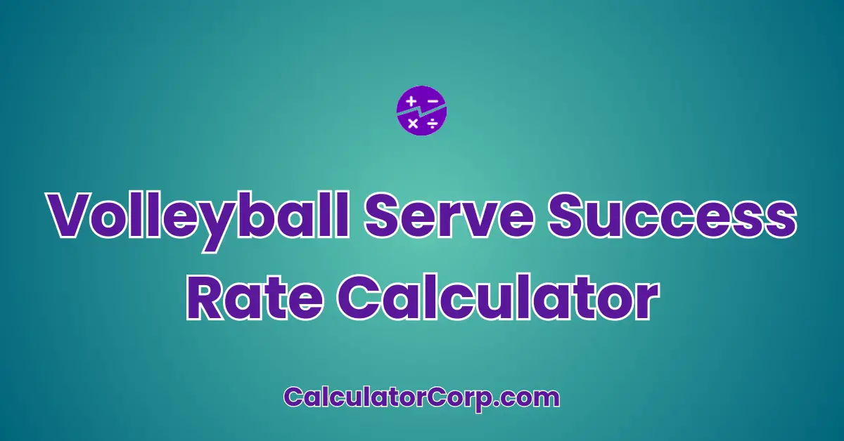 Volleyball Serve Success Rate Calculator