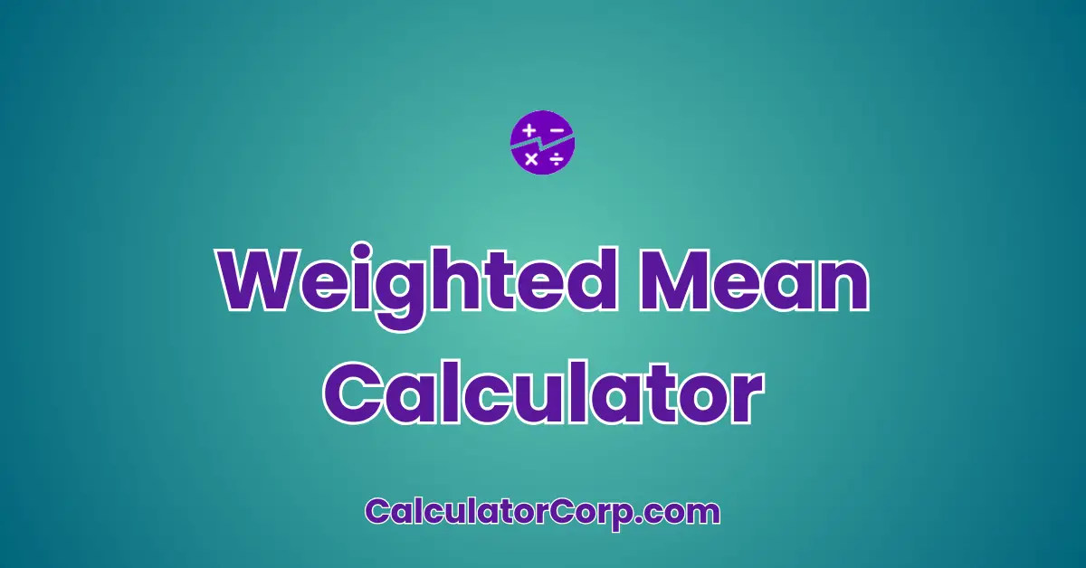 Weighted Mean Calculator