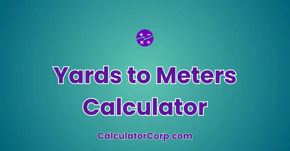 Yards to Meters Calculator