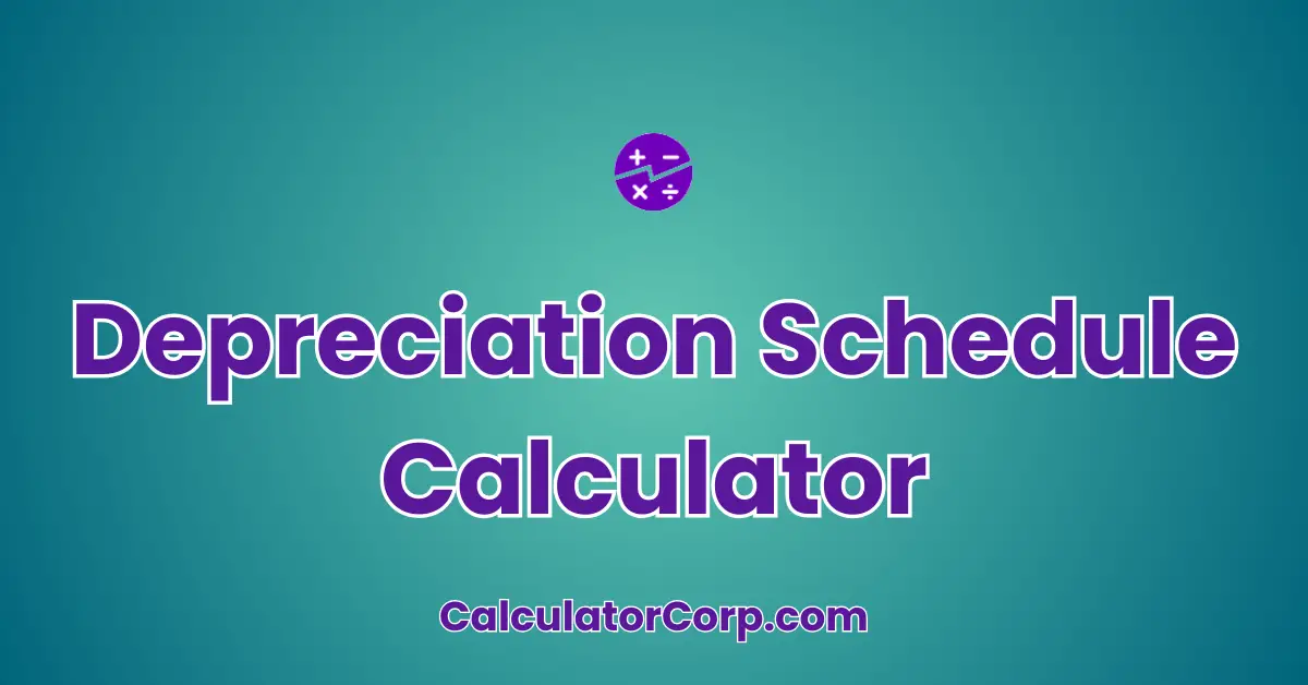 Depreciation Schedule Calculator