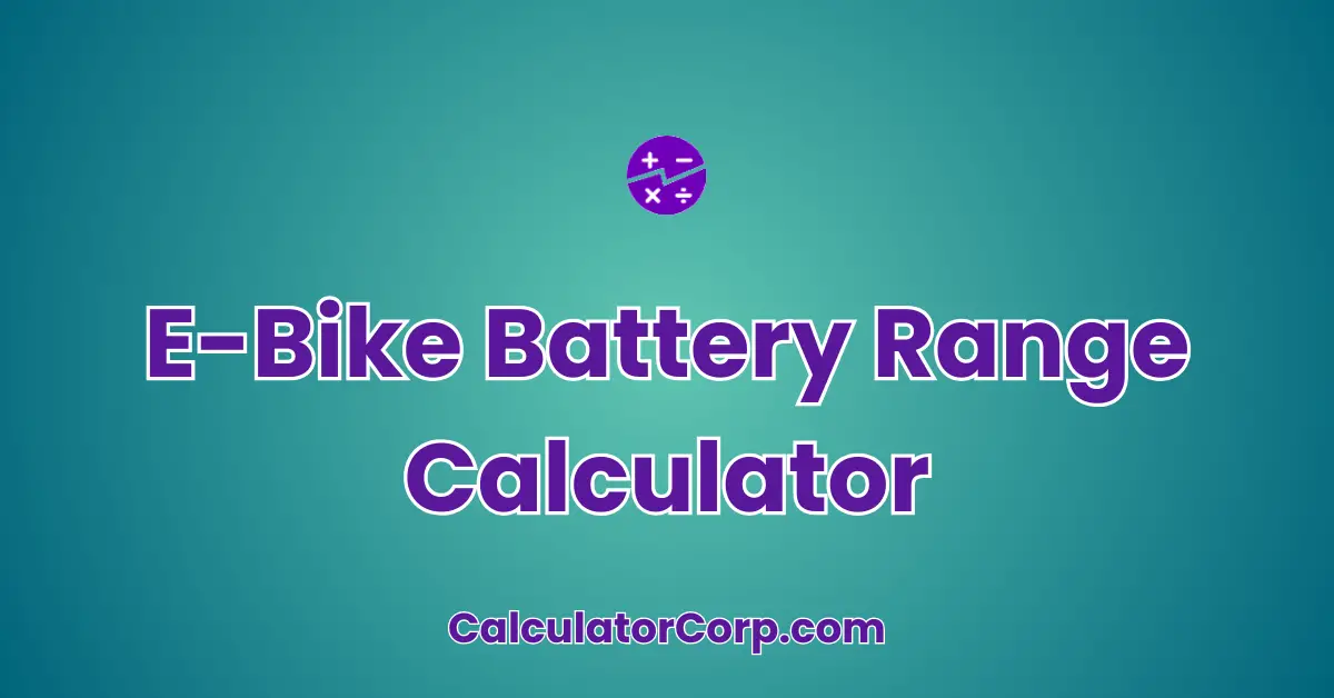 E-Bike Battery Range Calculator