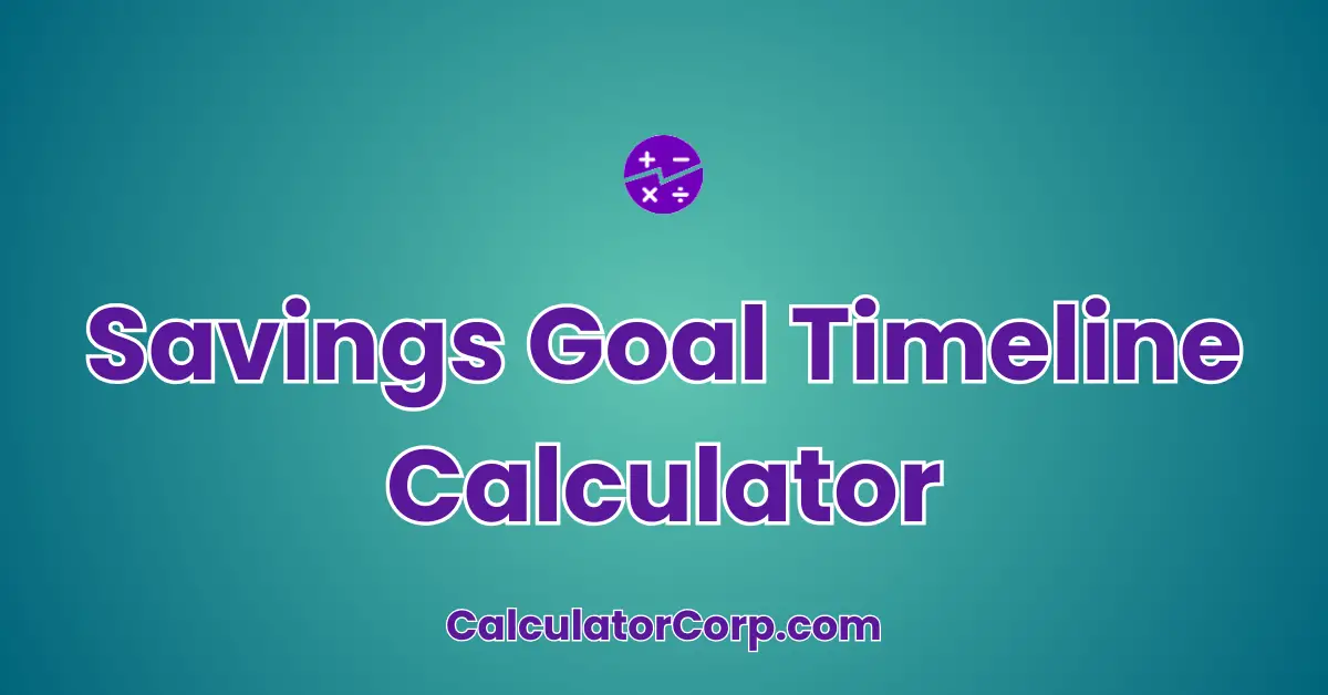 Savings Goal Timeline Calculator