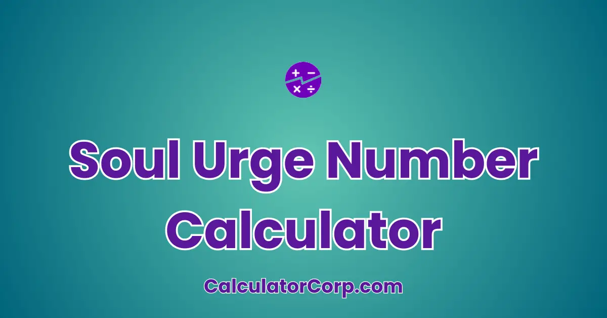 Soul Urge Number Calculator