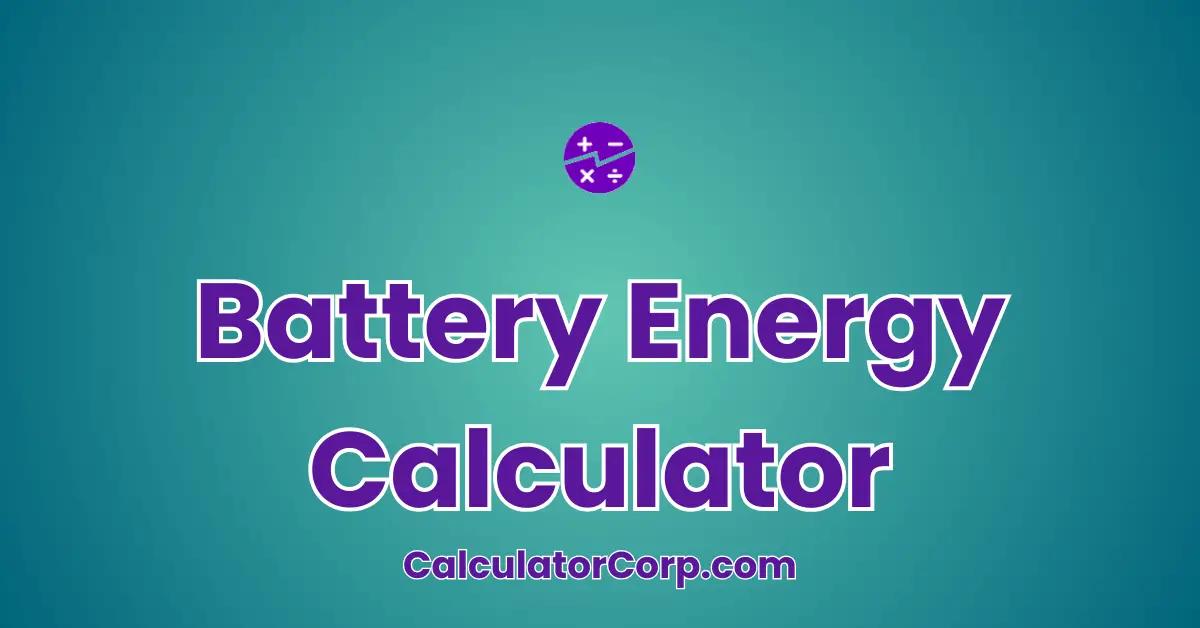 Battery Energy Calculator