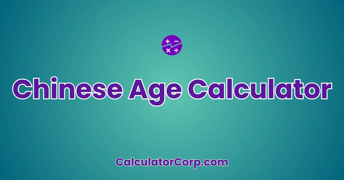 Chinese Age Calculator