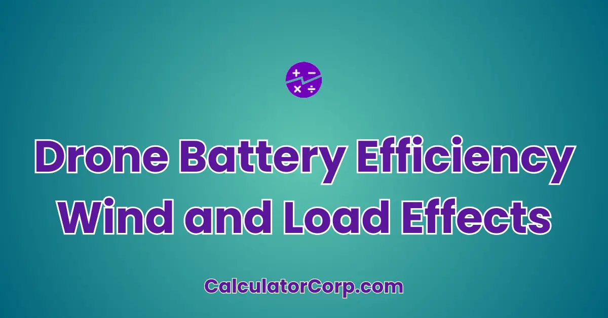 Drone Battery Efficiency | Wind and Load Effects Calculator