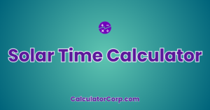 Solar Time Calculator
