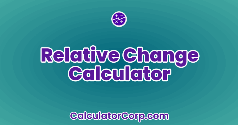 Relative Change Calculator